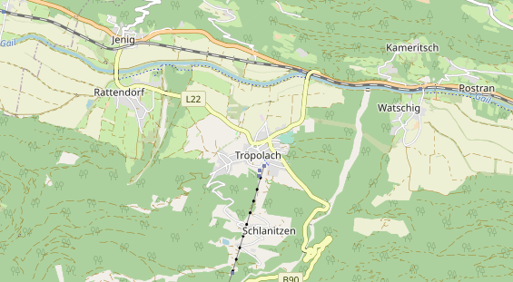 Pistenhotel auf Karte