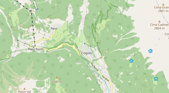 Pistenhotel auf Karte