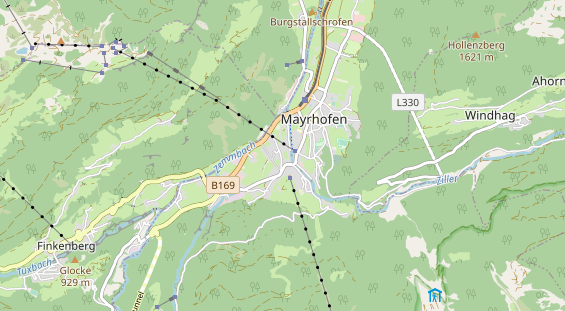 Pistenhotel auf Karte