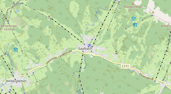 Pistenhotel auf Karte