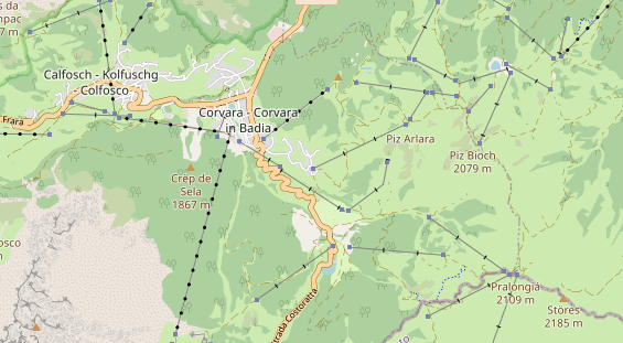 Pistenhotel auf Karte