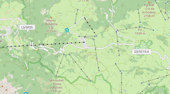 Pistenhotel auf Karte