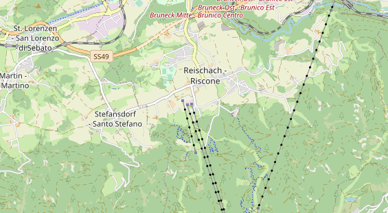 Pistenhotel auf Karte