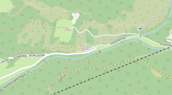 Pistenhotel auf Satellitenbild