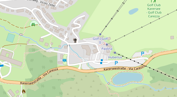 Pistenhotel auf Satellitenbild