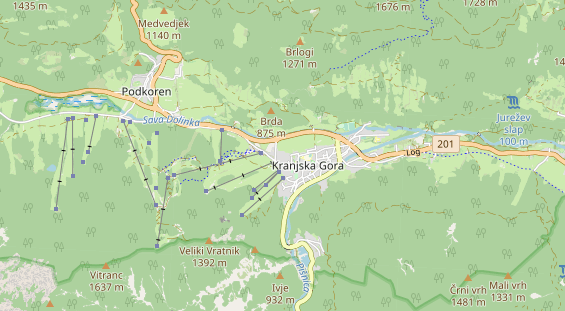 Pistenhotel auf Karte