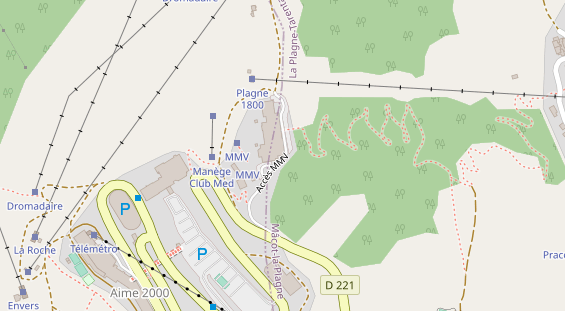 Pistenhotel auf Karte