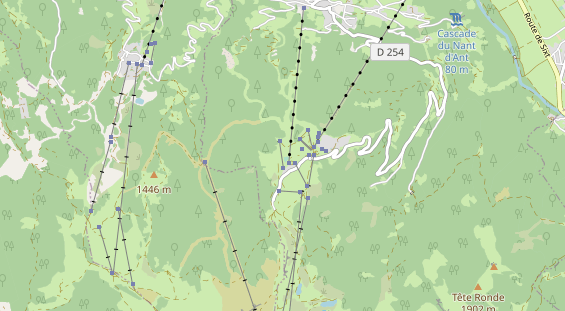 Pistenhotel auf Karte