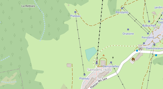 Pistenhotel auf Karte