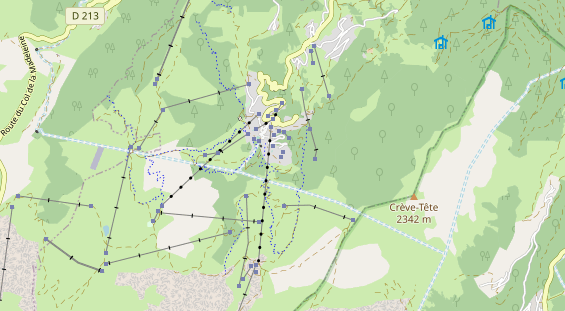 Pistenhotel auf Karte