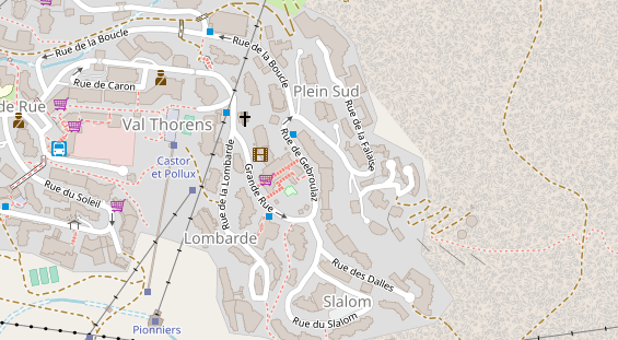 Pistenhotel auf Karte