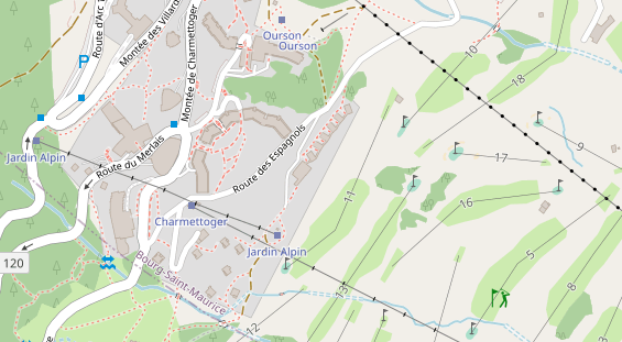 Pistenhotel auf Karte