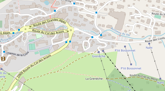 Pistenhotel auf Karte