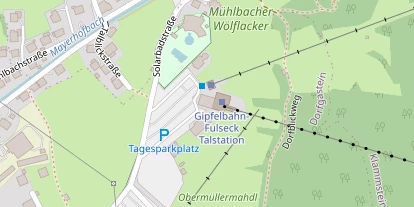 Skigebiet auf Satellitenbild