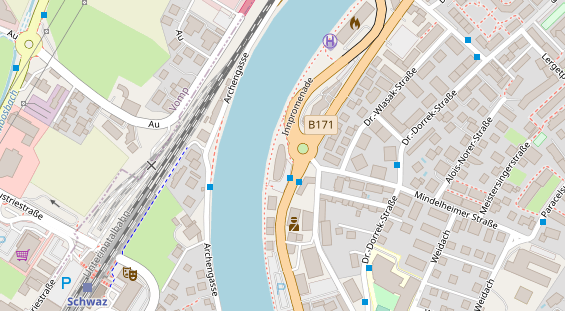 Skigebiet auf Satellitenbild