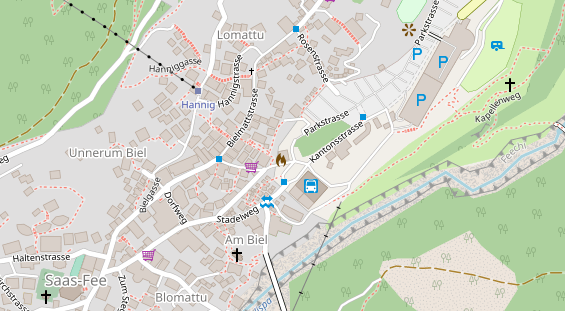 Pistenhotel auf Karte