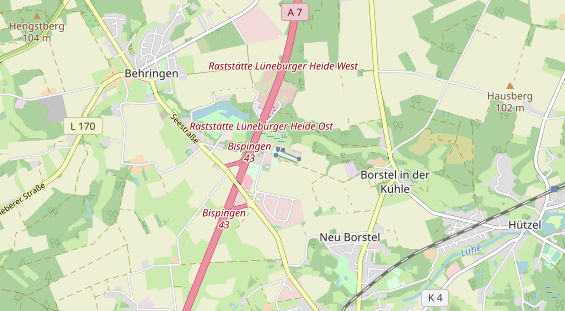 Skigebiet auf Karte