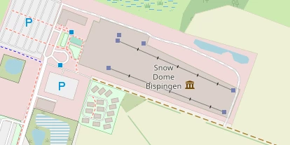 Skigebiet auf Satellitenbild