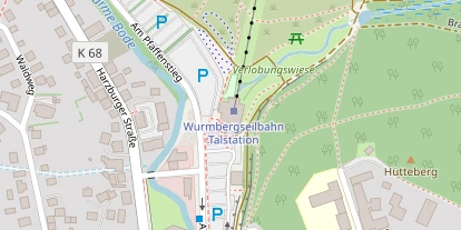 Skigebiet auf Satellitenbild