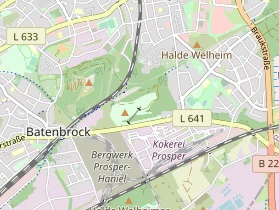 Skigebiet auf Karte