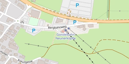 Skigebiet auf Satellitenbild