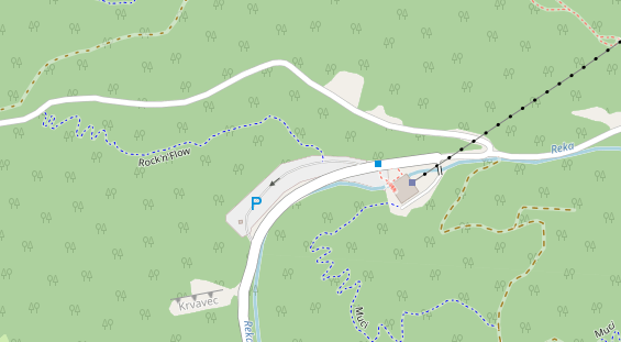 Skigebiet auf Satellitenbild