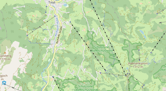 Pistenhotel auf Karte