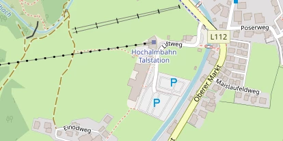 Pistenhotel auf Satellitenbild