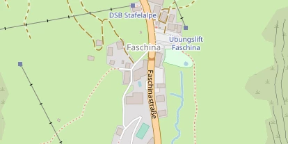 Pistenhotel auf Satellitenbild