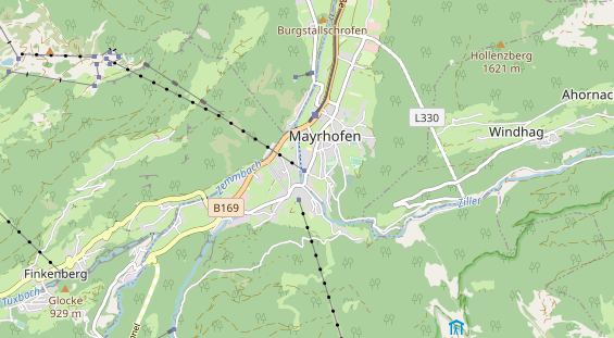 Pistenhotel auf Karte