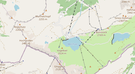 Pistenhotel auf Karte