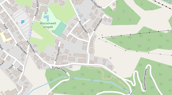 Pistenhotel auf Satellitenbild