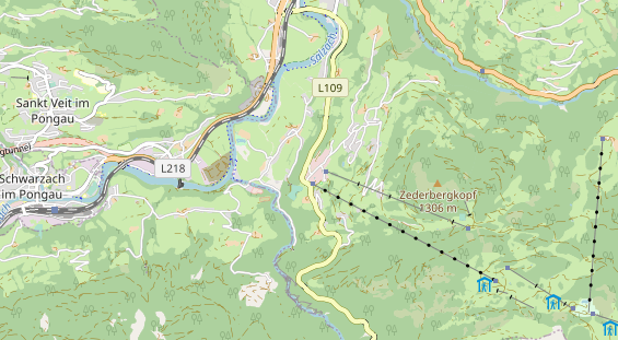 Pistenhotel auf Karte