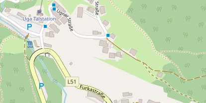 Pistenhotel auf Satellitenbild