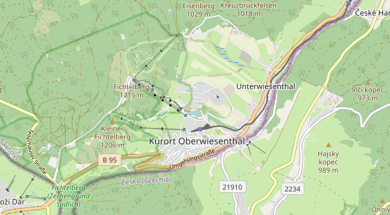 Pistenhotel auf Karte