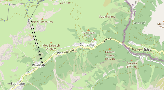 Pistenhotel auf Karte