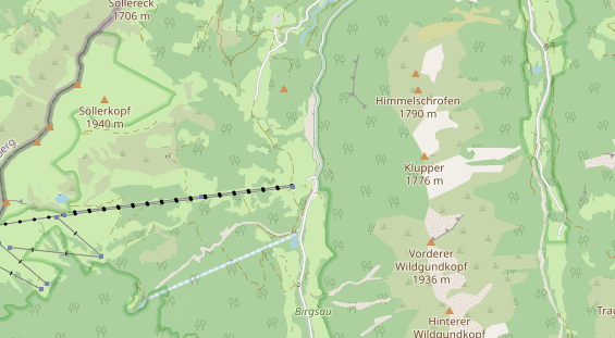 Pistenhotel auf Karte