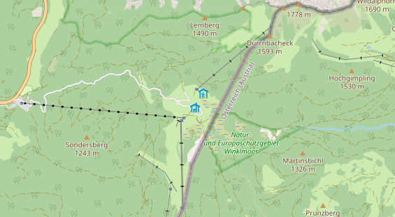 Pistenhotel auf Karte