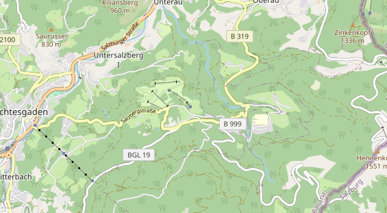 Pistenhotel auf Karte