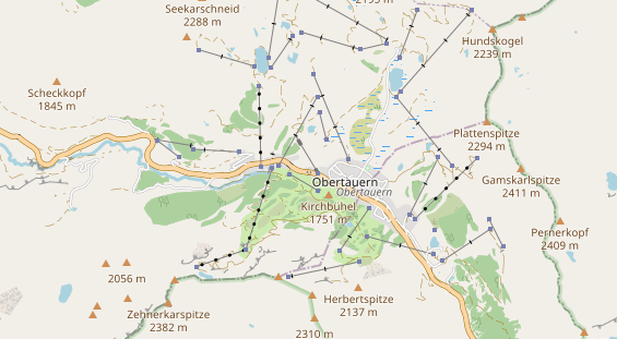 Pistenhotel auf Karte