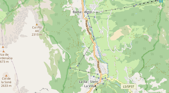 Pistenhotel auf Karte