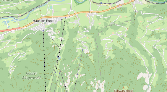 Pistenhotel auf Karte