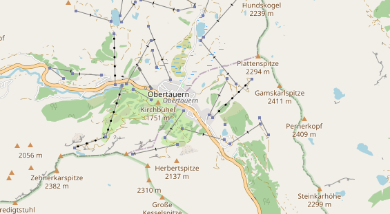 Pistenhotel auf Karte