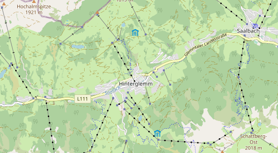 Pistenhotel auf Karte