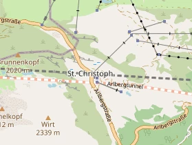 Pistenhotel auf Karte