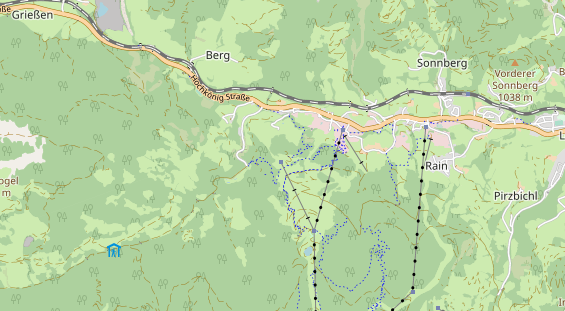 Pistenhotel auf Karte
