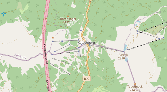 Pistenhotel auf Karte