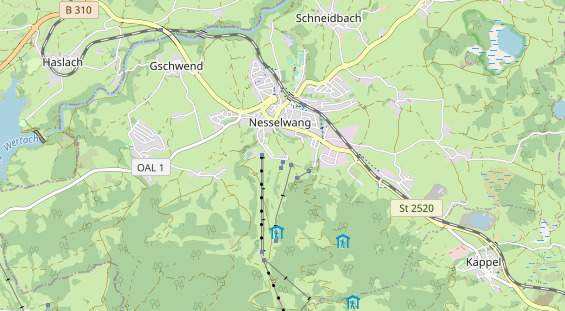 Pistenhotel auf Karte