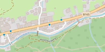 Pistenhotel auf Satellitenbild