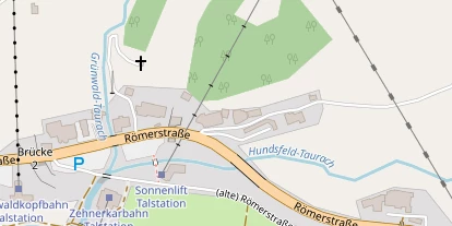 Pistenhotel auf Satellitenbild